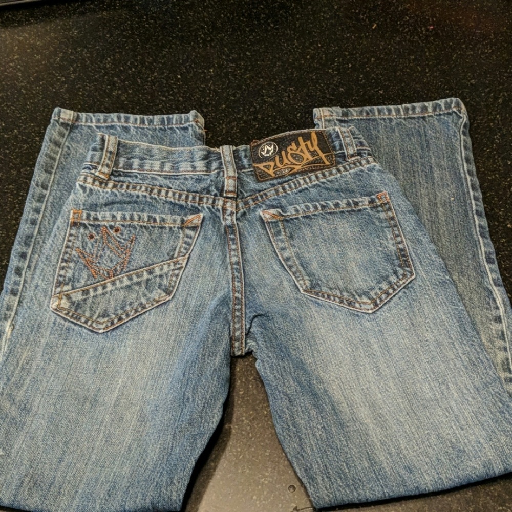 Rusty blue jeans